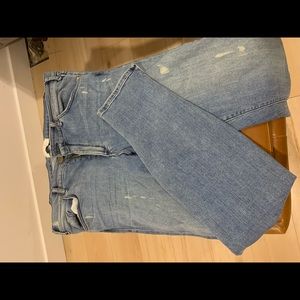 Anthropologie jeans with paint splash detail